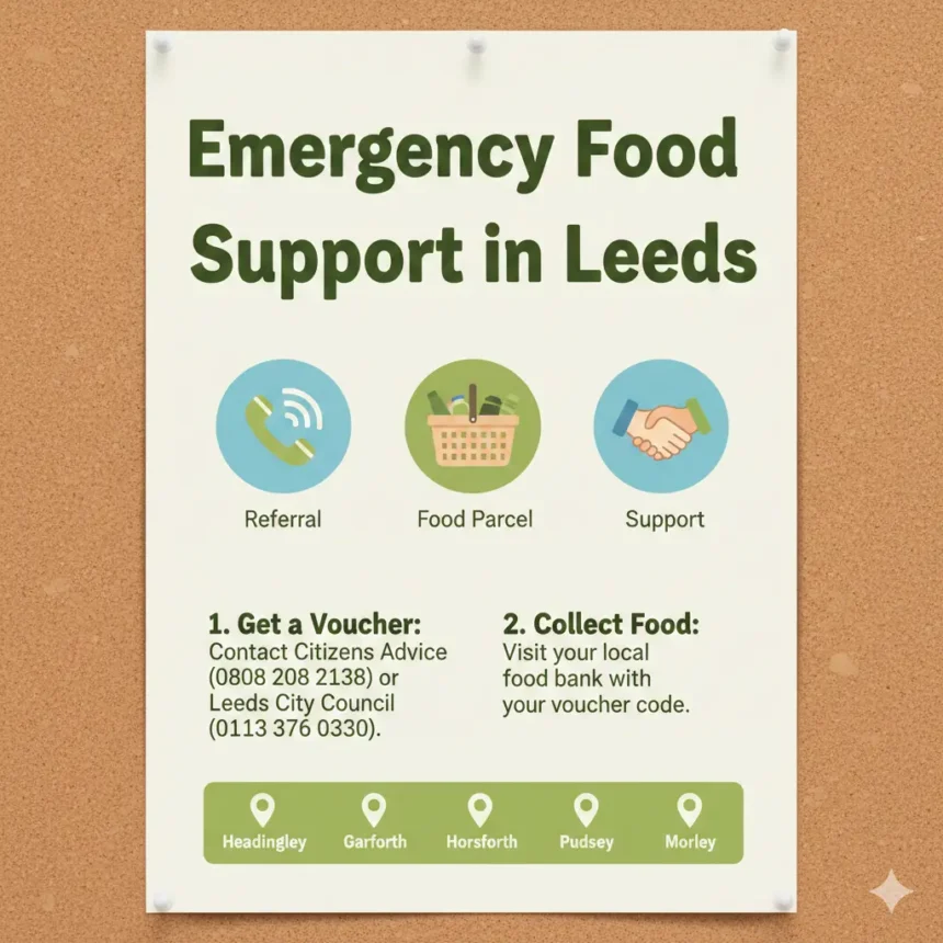 How to get emergency food bank vouchers in Leeds