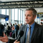 Simon Calder Leeds EES Flight Warning for LBA Travellers 2026