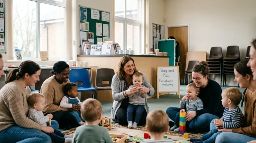 What counts as a free baby and toddler group in Rothwell?