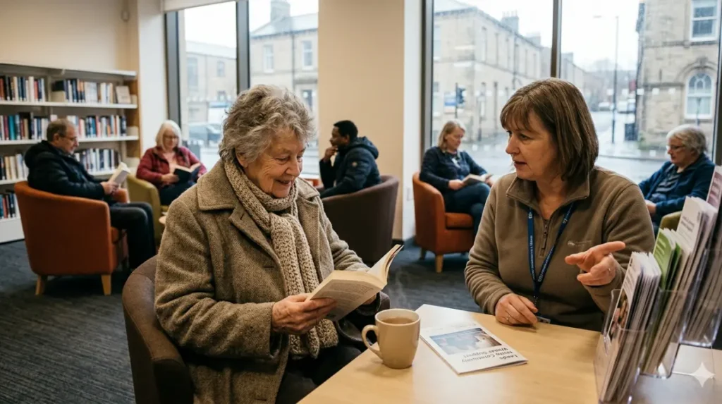 What does staying warm for free in Leeds mean?