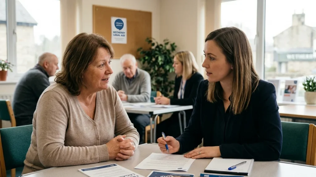 What free legal help exists in Wetherby?