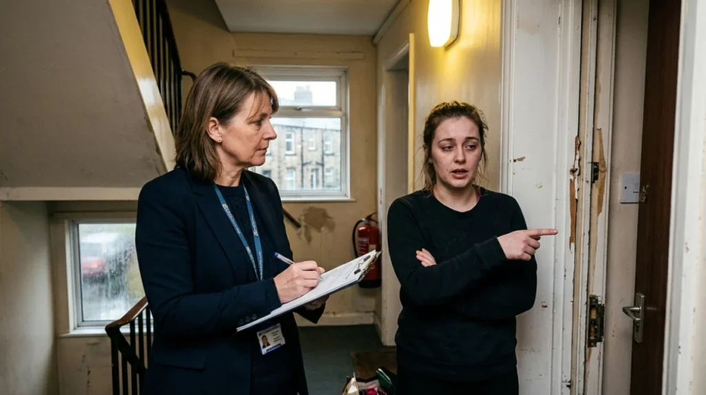 What is landlord harassment in Guiseley?