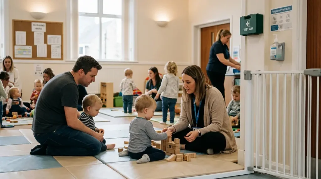 What safety measures apply to Guiseley toddler groups?