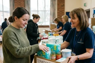 Where to find free baby food and nappies near Horsforth