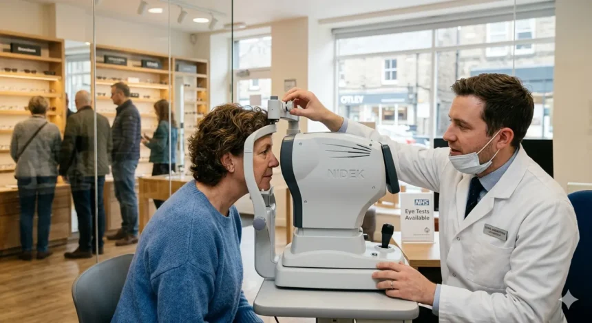 How to get a free eye test on the NHS near Otley