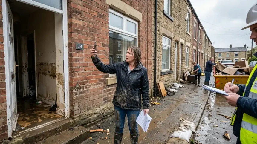 How to claim compensation for a flood-damaged home in Garforth