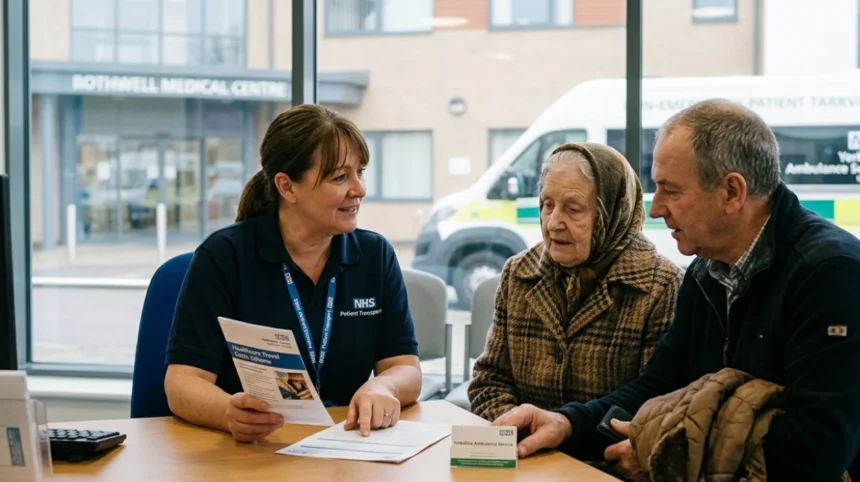 How to get free travel to hospital appointments in Rothwell