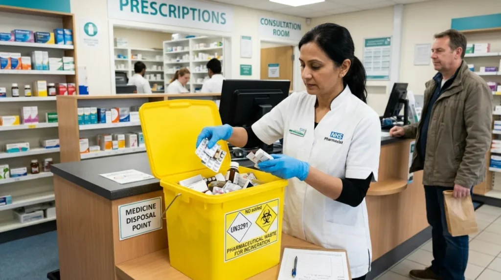 What does “safe medicine disposal” mean?