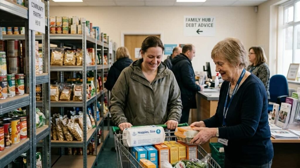 What support exists for low-income families in Horsforth?