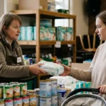 Where to find free baby food and nappies near Horsforth