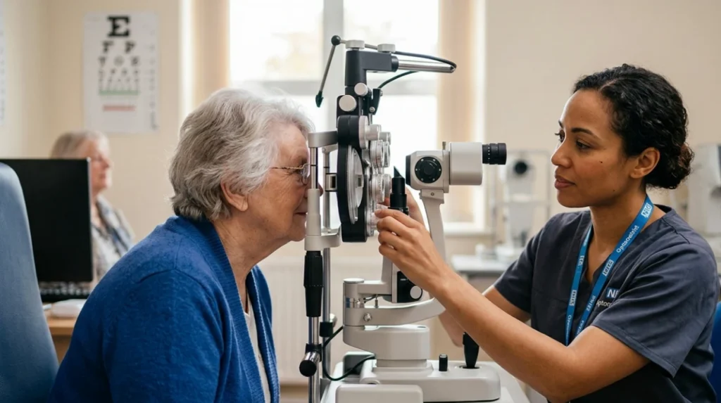 Who is eligible for a free eye test on the NHS?