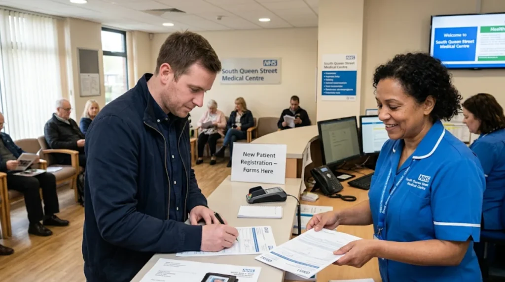 How do I register with a GP practice in Morley for future healthcare needs after using walk-in care?