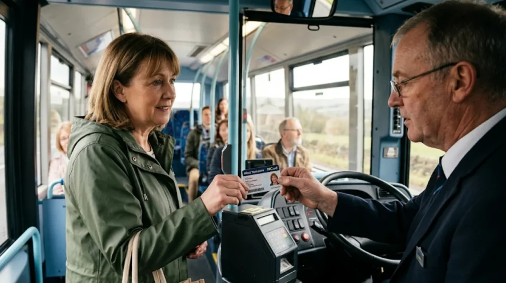 How do you use the bus pass correctly to avoid penalties near Otley?