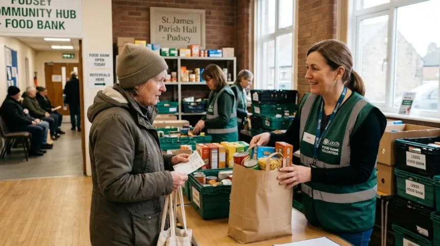 How to find a food bank open near Pudsey