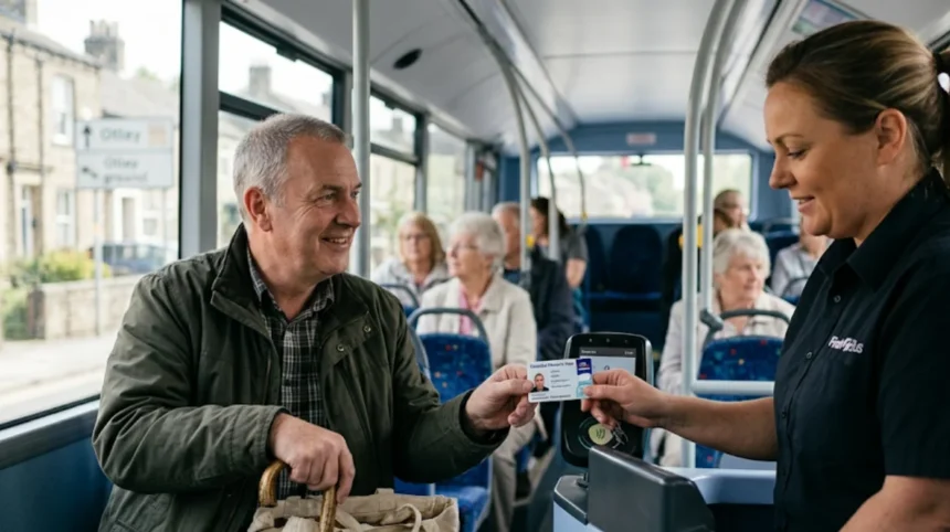 How to get disability bus travel near Otley for free