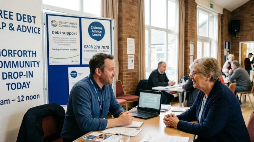 How to get free debt help in Horsforth this week