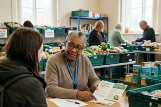 How to get free food bank help near Headingley fast