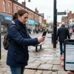 How to report a broken pavement in Morley town centre