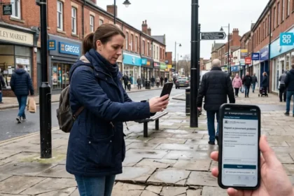 How to report a broken pavement in Morley town centre