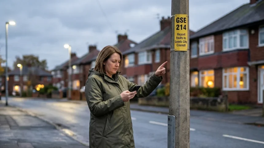 How to report a broken street light in Guiseley