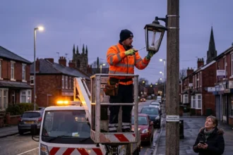 How to report a broken street light in Rothwell