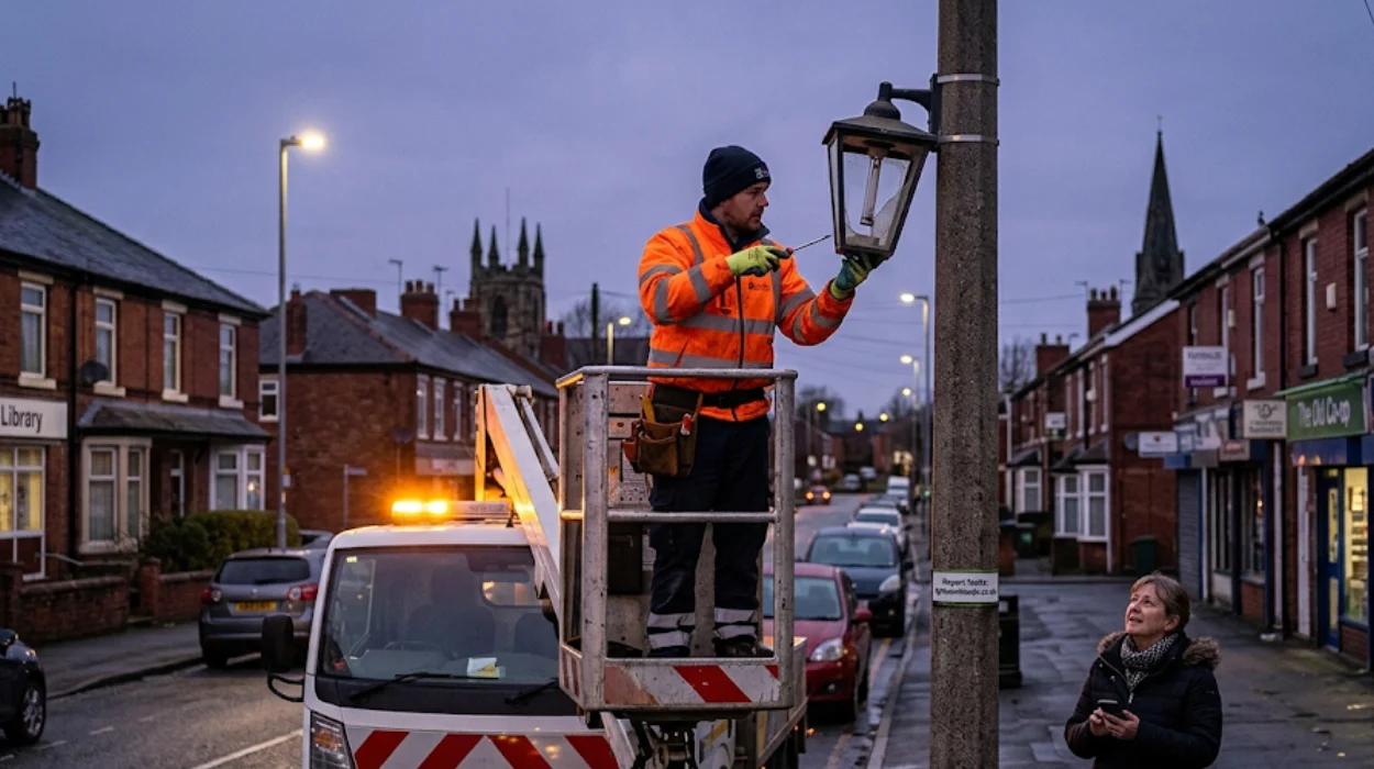 Garforth Fire How to report a broken street light in Rothwell