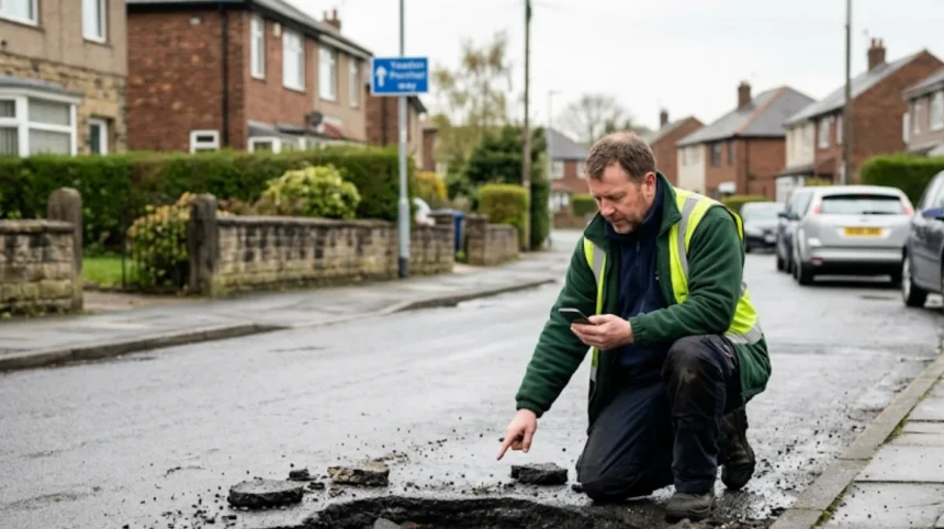 How to report a pothole on Yeadon roads