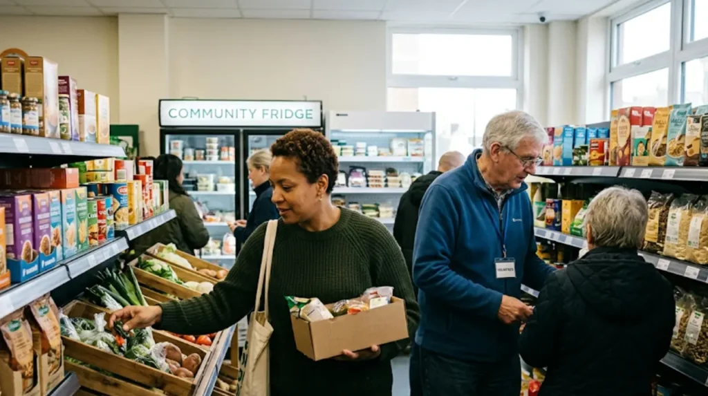 What alternative low-cost food support options exist in Leeds?