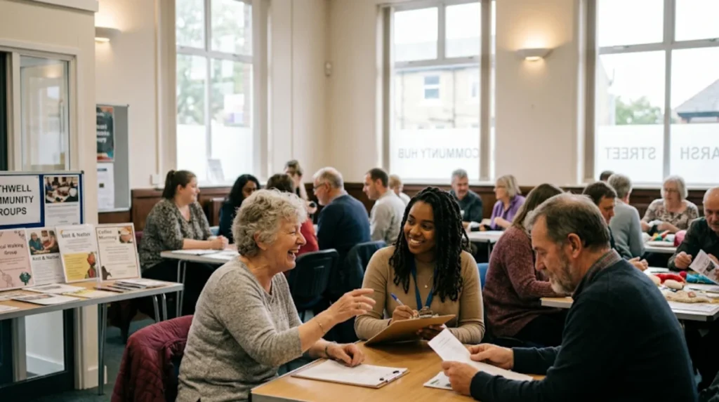 What counts as a community group in Rothwell?