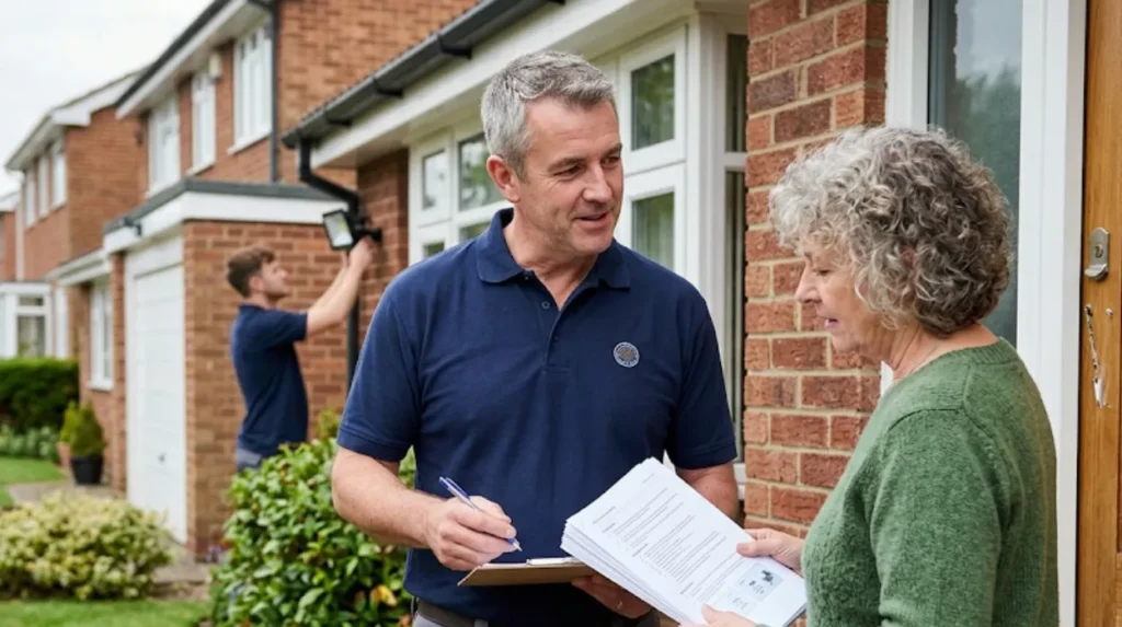 What happens after your free home security check in Morley?