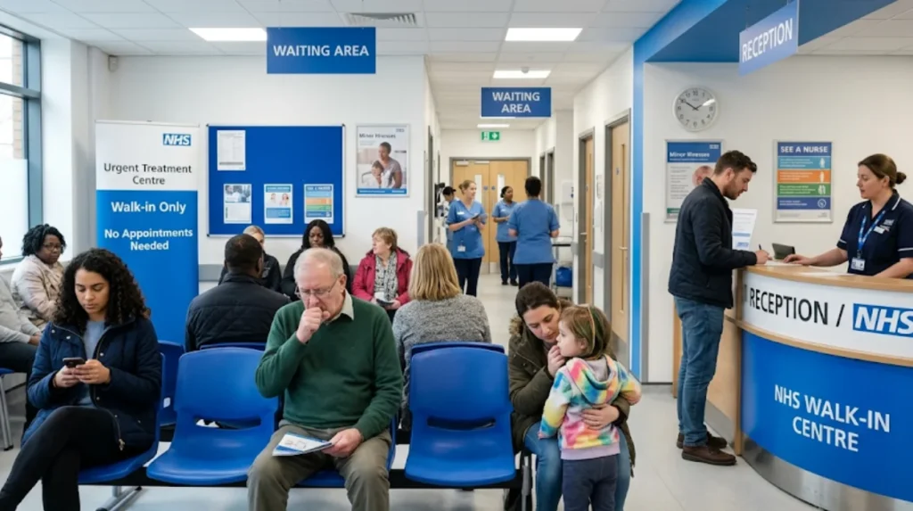 What is NHS walk-in care and how does it work without a GP appointment?