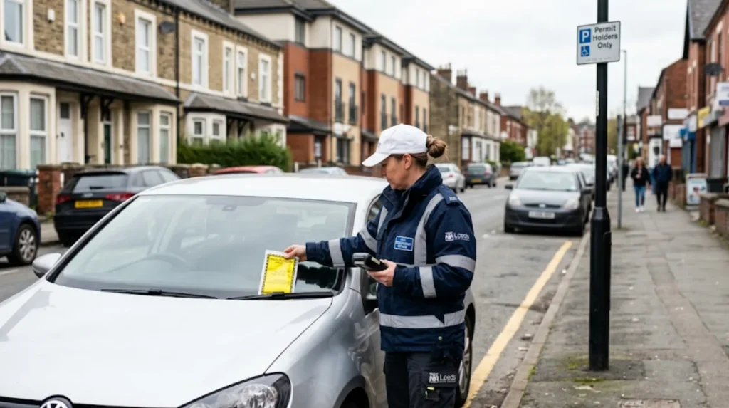 What is a parking fine in Headingley?