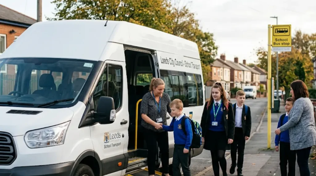 What is free school transport in Rothwell?