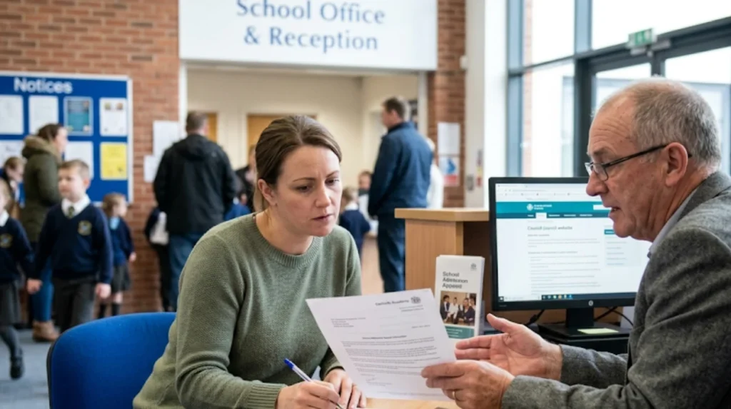 Which Garforth families need to contact schools directly?
