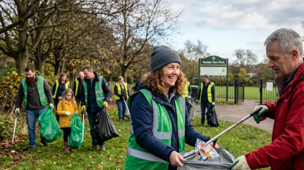 How can I start my own litter pick or volunteer group in Yeadon?