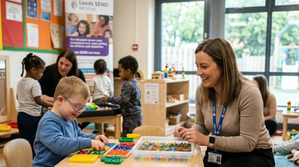 How do childcare options differ for families with special educational needs or disabilities?