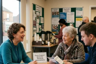 How to access carer support services near Garforth