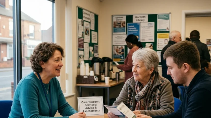 How to access carer support services near Garforth