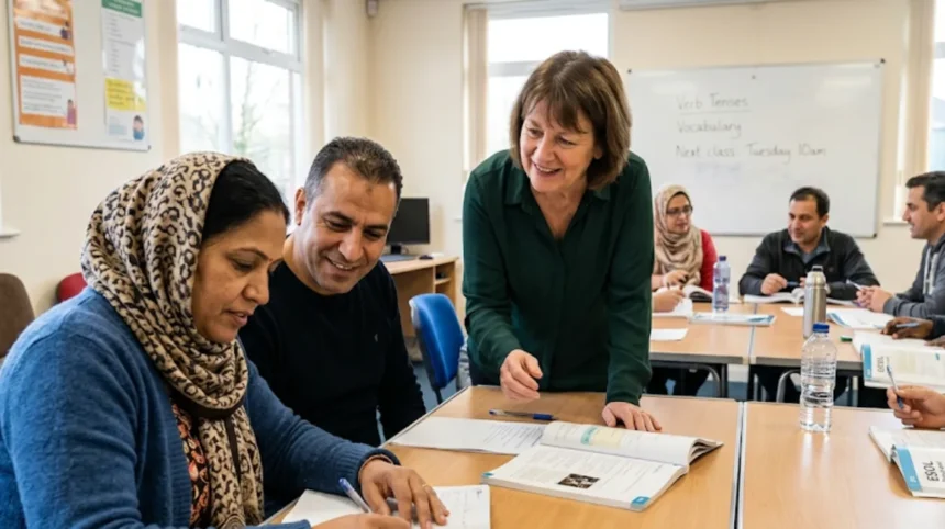 How to get free English classes near Rothwell now