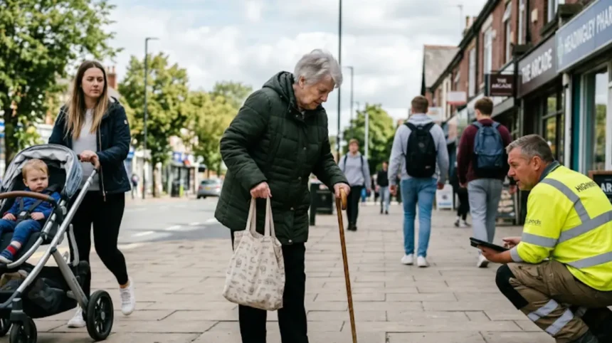 How to report a broken pavement in Headingley now