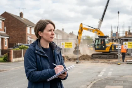 How to report a noisy construction site in Garforth