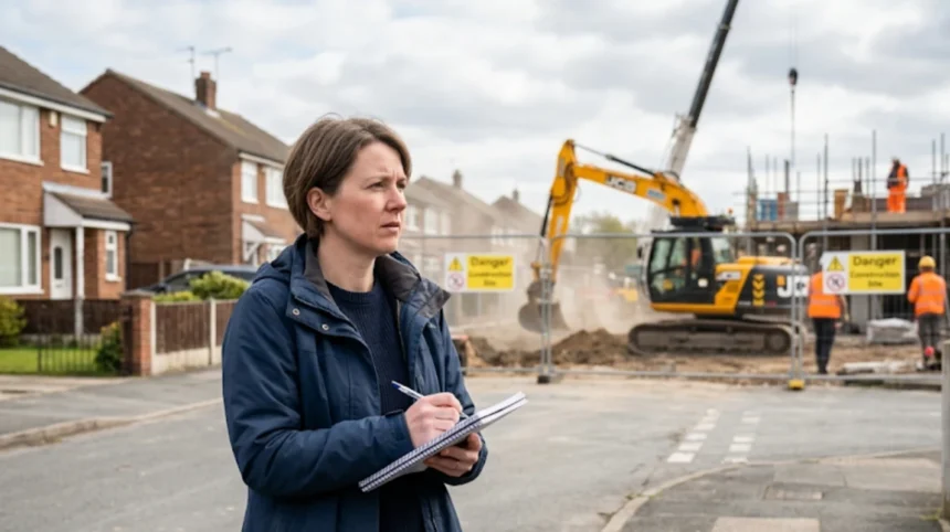 How to report a noisy construction site in Garforth