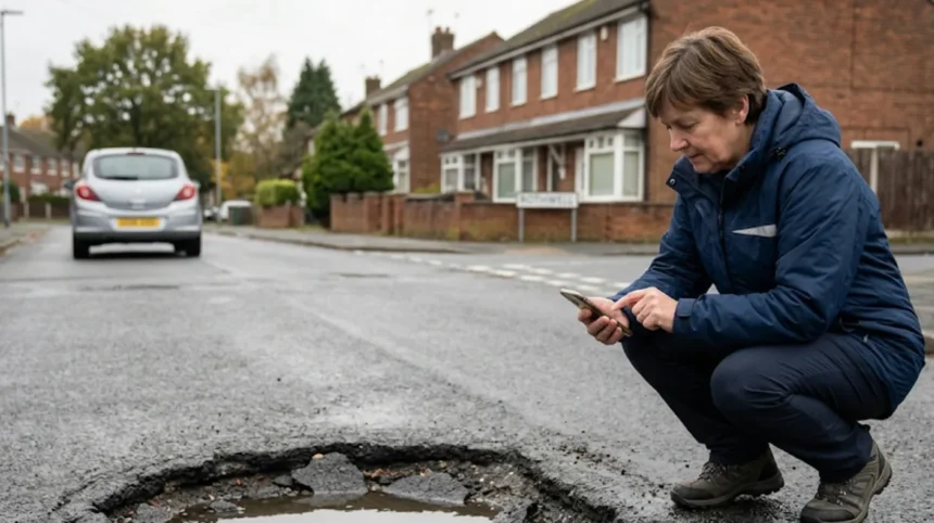 How to report a pothole on Rothwell roads fast