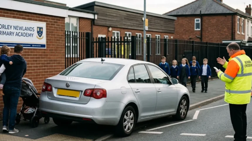 How to report dangerous parking near Morley schools