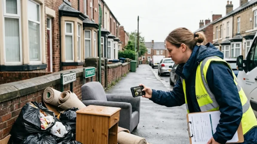 How to report fly-tipping on Horsforth streets