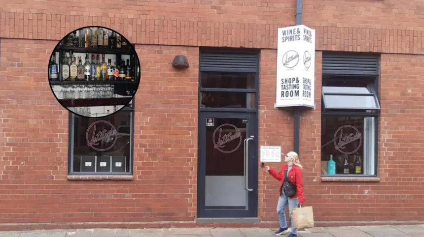 Latitude Wine Bar Smashed by Thief Stealing Empty Bottle Leeds 2026