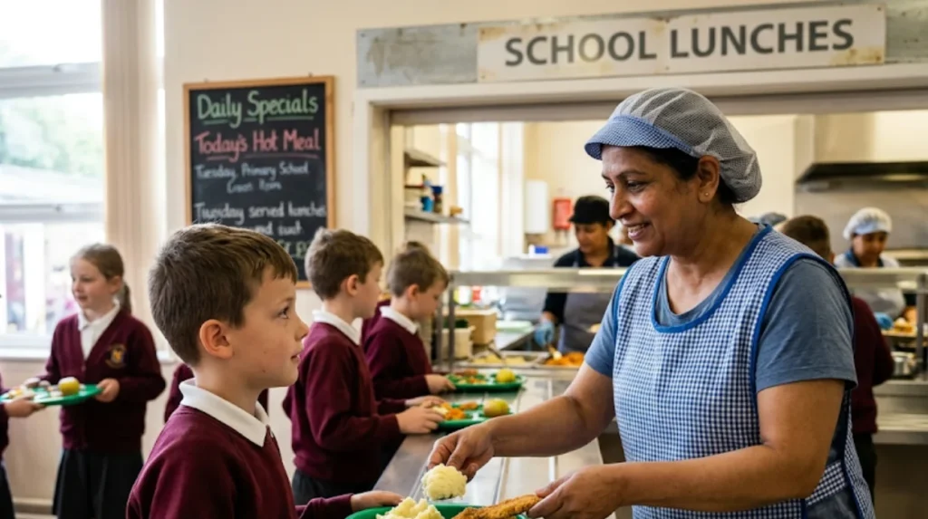 What are free school meals in Yeadon?