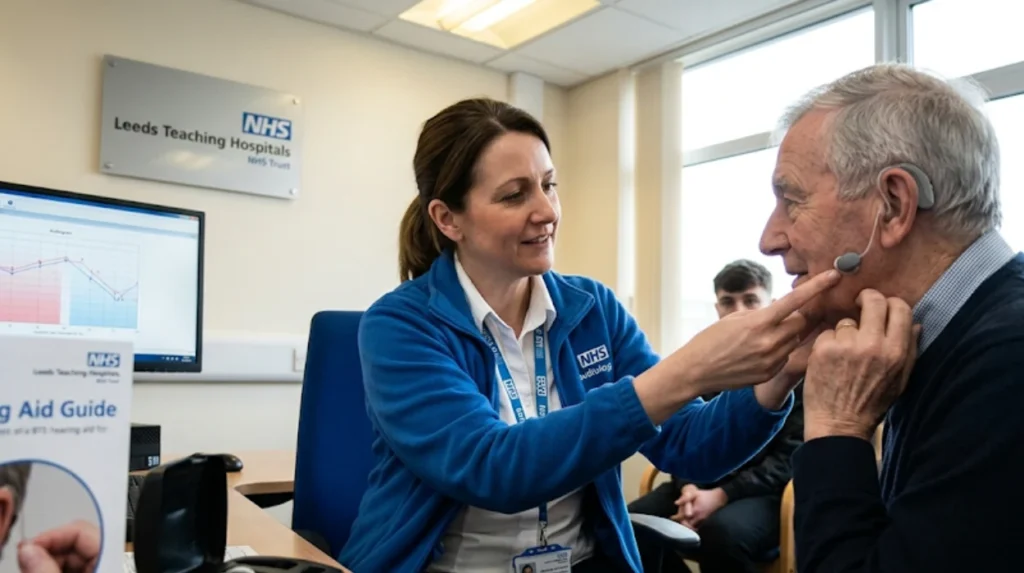 What are the eligibility criteria for NHS hearing aids in Leeds?