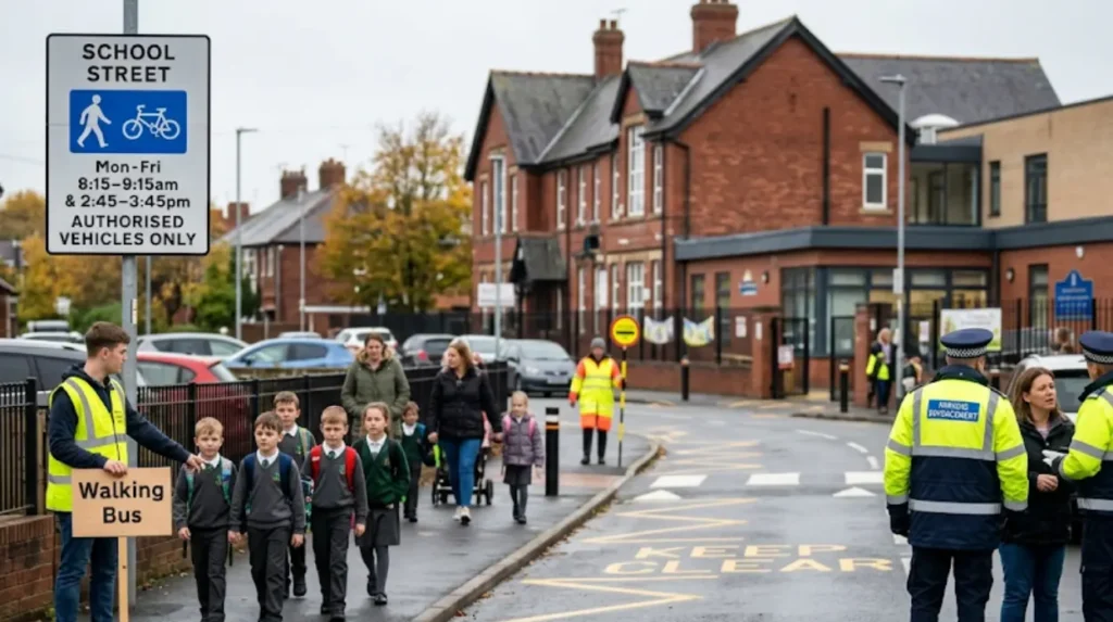 What can schools do to prevent dangerous parking?