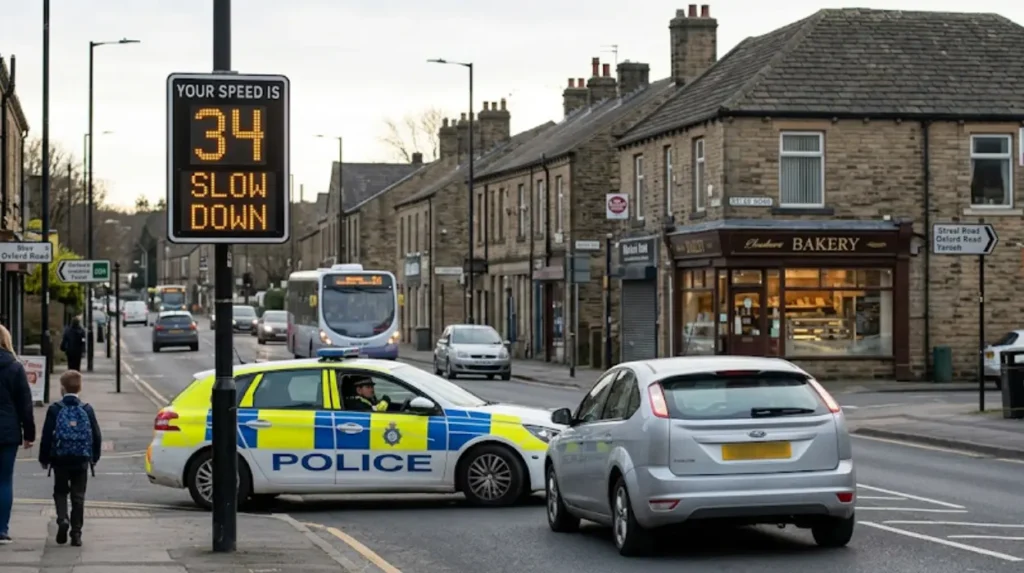 What counts as speeding on Guiseley roads?
